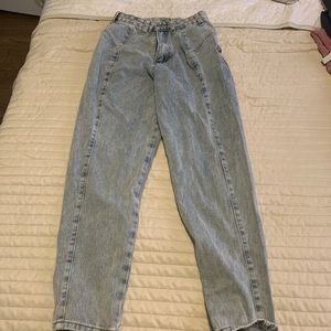Shein xs light wash high waisted jeans